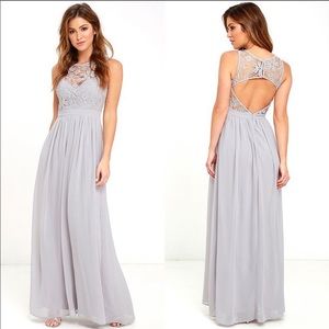 Lulu’s Grey Maxi Dress